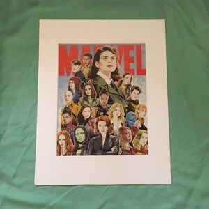 Avengers Ladies Art matted pop marvel women